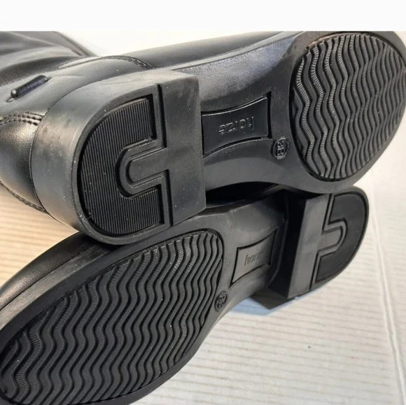 Horze tall Equestrian Black Boots 7.5 - Picture 4 of 13